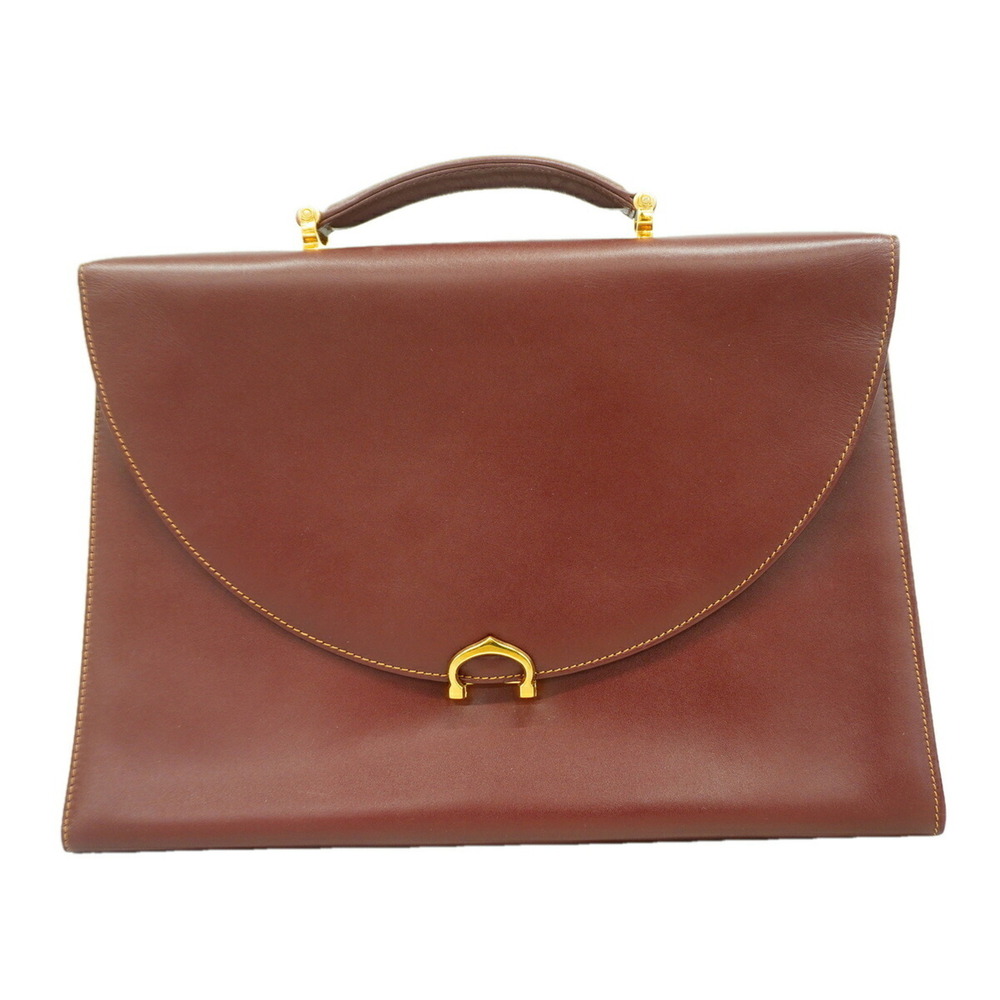 Cartier Must Leather Bag, Bordeaux, Men's